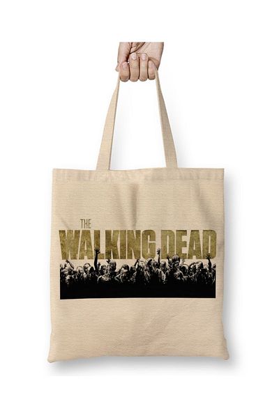 Baskı Dükkanı The Walking Dead υφασμάτινη τσάντα με μακριά λαβή