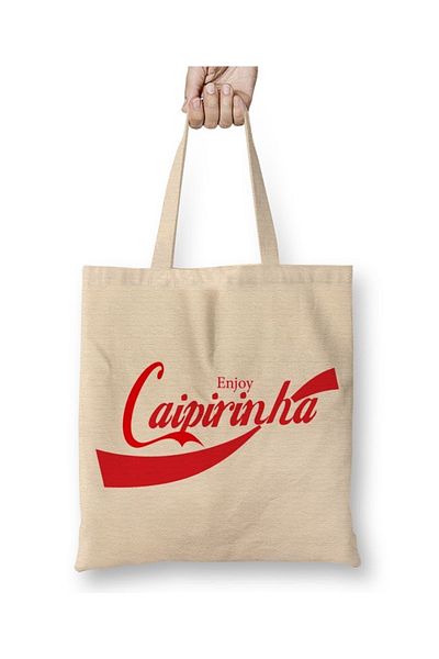 Baskı Dükkanı Υφασμάτινη τσάντα Caipirinha με μακριά λαβή