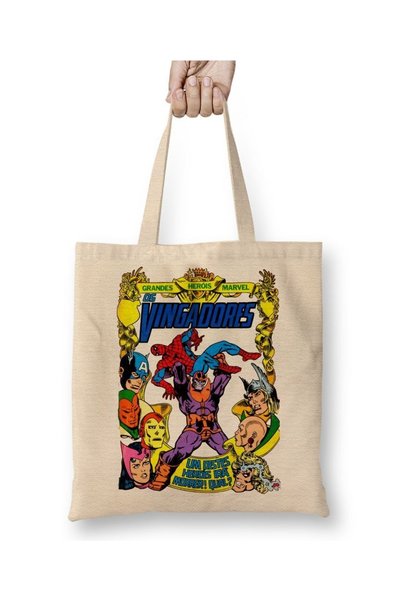 Baskı Dükkanı Thanos pobeđuje u ratu beskonačnosti Avengers tkanina Torba dug...