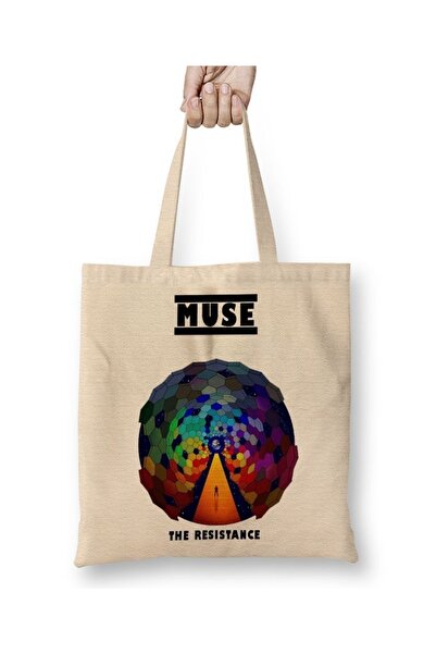 Baskı Dükkanı Υφασμάτινη τσάντα Muse The Resistance με μακριά λαβή