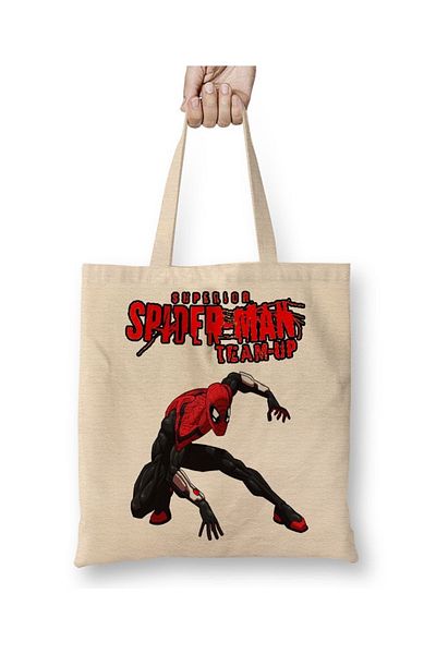 Baskı Dükkanı Spider Man Superior υφασμάτινη τσάντα με μακριά λαβή