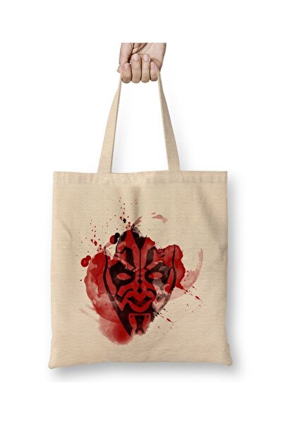 Baskı Dükkanı Star Wars Darth Maul tkanina Torba duga Sa ručkom