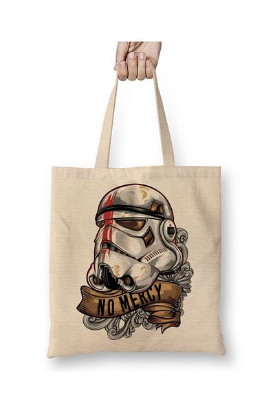 Baskı Dükkanı Υφασμάτινη τσάντα Stormtrooper με μακριά λαβή