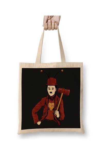 Baskı Dükkanı Chaplin Сумка без ручок з довгими ручками