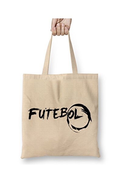 Baskı Dükkanı فيوتيبول حقيبة قماش بيد طويلة