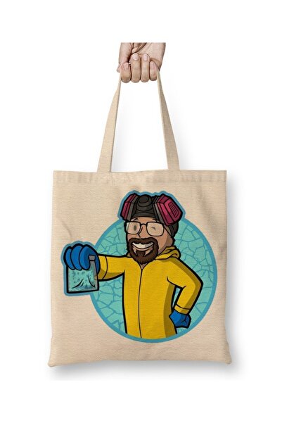 Baskı Dükkanı Heisenberg Walter White Breaking Bad smešna majica Torba duga S...