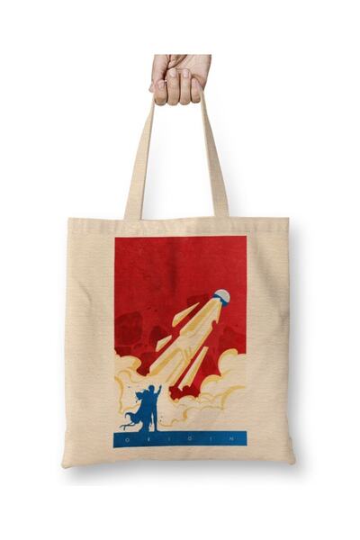 Baskı Dükkanı Τσάντα υφασμάτινη Superman Last Son με μακριά λαβή