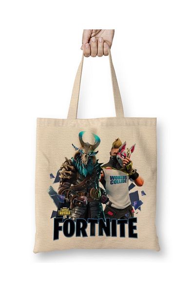 Baskı Dükkanı Fortnite 005 υφασμάτινη τσάντα με μακριά λαβή