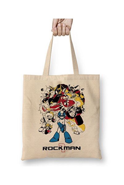 Baskı Dükkanı Rockman Megaman odeća Torba duga Sa ručkom