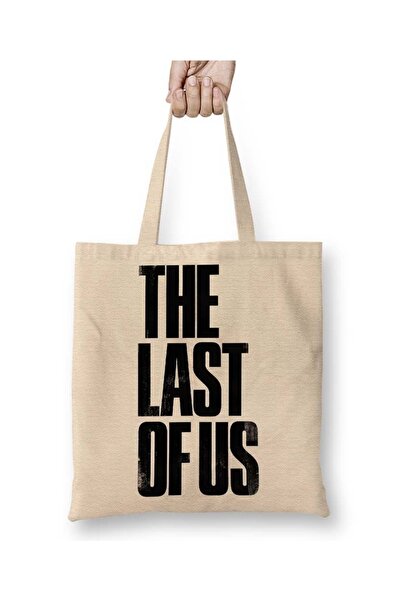Baskı Dükkanı حقيبة قماش تحمل شعار The Last Of Us بمقبض طويل