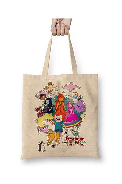 Baskı Dükkanı Adventure Time Marceline Jack Finn Cartoon Network Ice King Geantă cu mâner lung