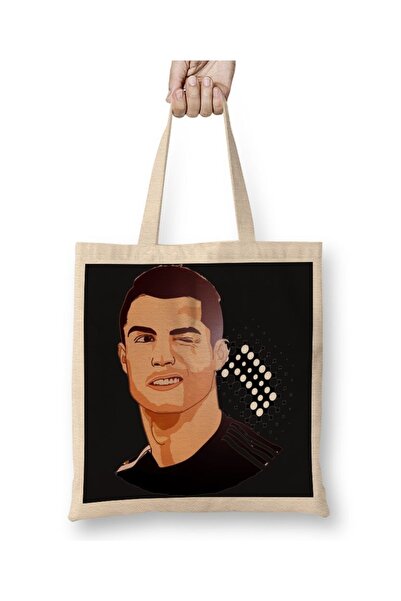 Baskı Dükkanı Kristijano Ronaldo Tkanina Torba Duga Sa ručkom
