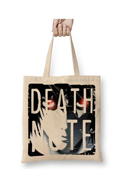 Baskı Dükkanı Death Note tkanina Torba duga Sa ručkom