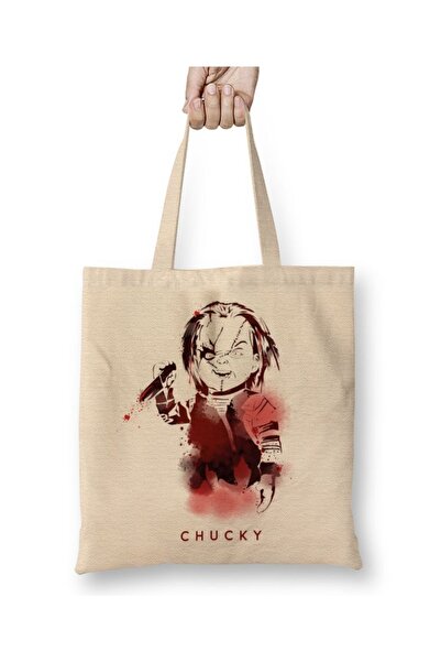 Baskı Dükkanı Dječje igre Chucky tkanina Torba duga Sa ručkom