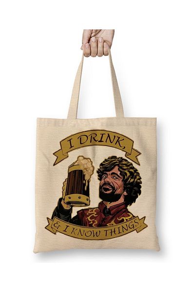 Baskı Dükkanı Υφασμάτινη τσάντα Tyrion Lannister με μακριά λαβή