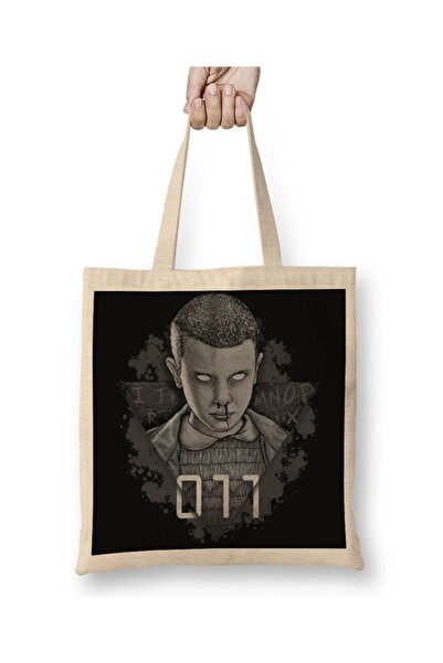 Baskı Dükkanı Stranger Things Eleven Tkanina Torba Duga Sa ručkom