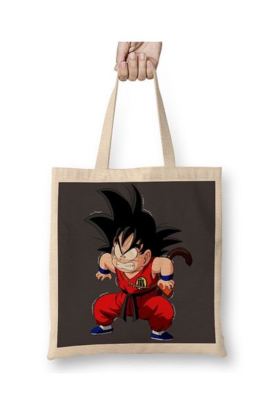 Baskı Dükkanı Goku Confuso 2 υφασμάτινη τσάντα μακριά λαβή