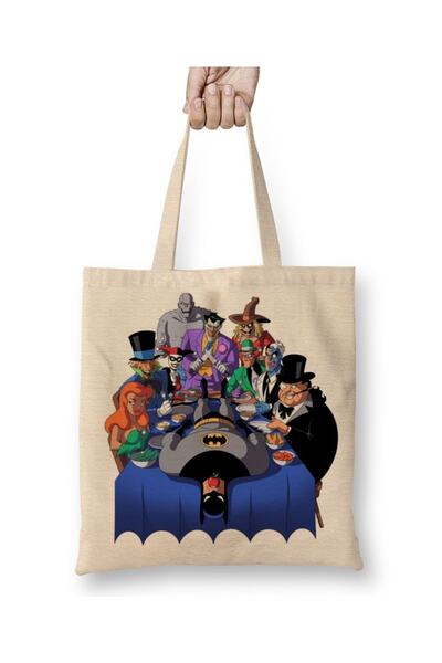 Baskı Dükkanı Τσάντα υφασμάτινη Μπάτμαν για την Ημέρα των Ευχαριστιών με μακρ...