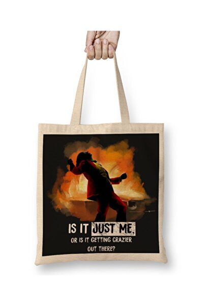 Baskı Dükkanı حقيبة جوكر 001 قماش بيد طويلة