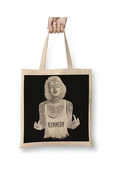 Baskı Dükkanı Υφασμάτινη τσάντα Marilyn Monroe με μακριά λαβή