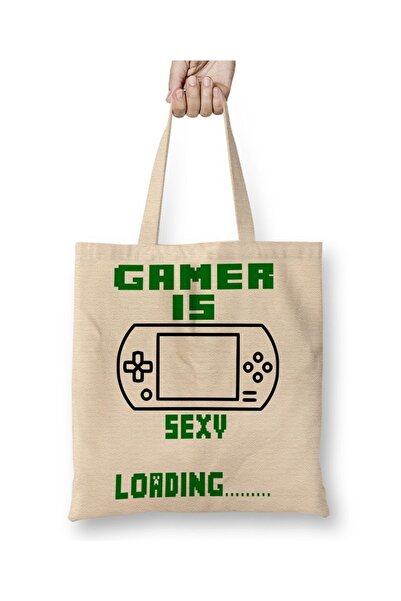 Baskı Dükkanı Gamer je seksi tkanina Torba duga Sa ručkom