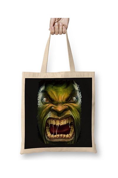 Baskı Dükkanı Υφασμάτινη τσάντα Hulk 02 με μακριά λαβή