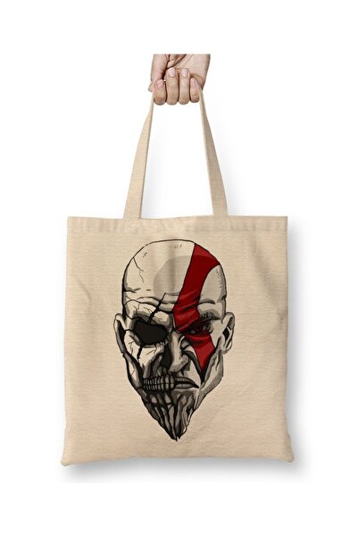 Baskı Dükkanı Kratos Death And Rage Cloth Torba Long Sa ručkom