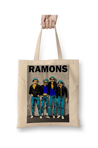 Baskı Dükkanı Ramons υφασμάτινη τσάντα με μακριά λαβή