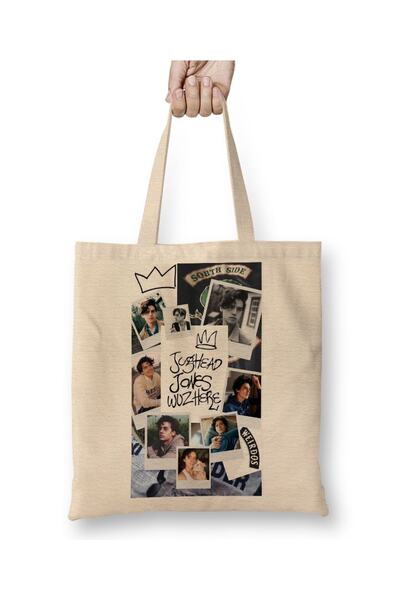 Baskı Dükkanı حقيبة يد ريفرديل جوغيد جونز بمقبض طويل