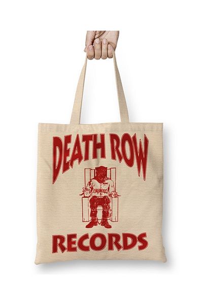 Baskı Dükkanı Υφασμάτινη τσάντα Death Row Records με μακριά λαβή