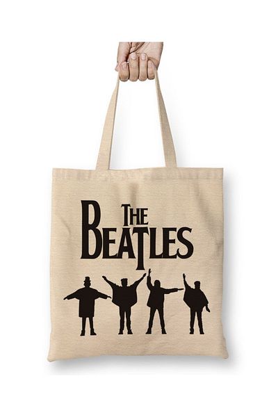 Baskı Dükkanı Υφασμάτινη τσάντα The Beatles με μακριά λαβή