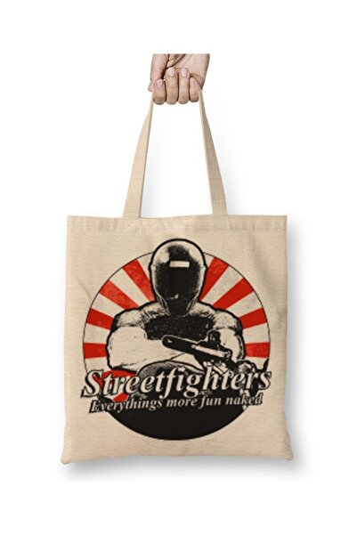 Baskı Dükkanı Streetfighters Honda Naked Cloth Torba Long Sa ručkom