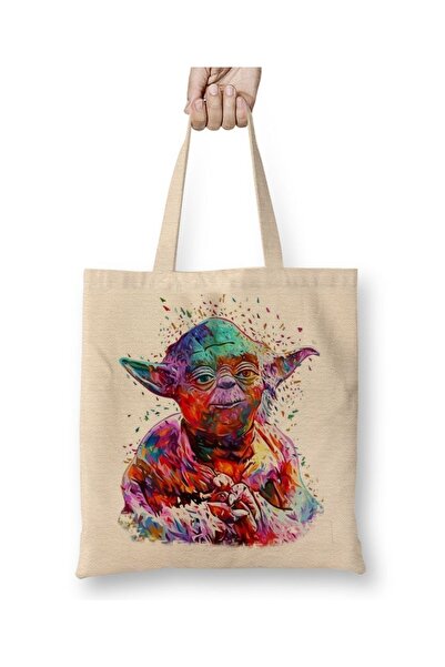 Baskı Dükkanı Star Wars Yoda tkanina Torba duga Sa ručkom