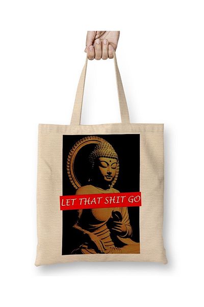 Baskı Dükkanı Τσάντα με μακριά λαβή Buddha 01 Beze