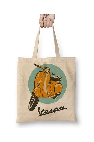 Baskı Dükkanı Geantă Vespa cu mâner lung
