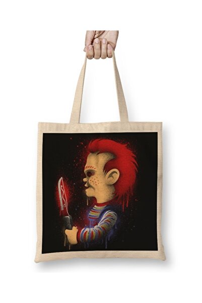 Baskı Dükkanı Želiš da igraš Chucky Cloth Torba Long Sa ručkom