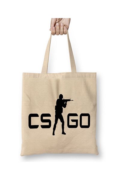Baskı Dükkanı Απολαύστε Csgo Counter υφασμάτινη τσάντα με μακριά λαβή