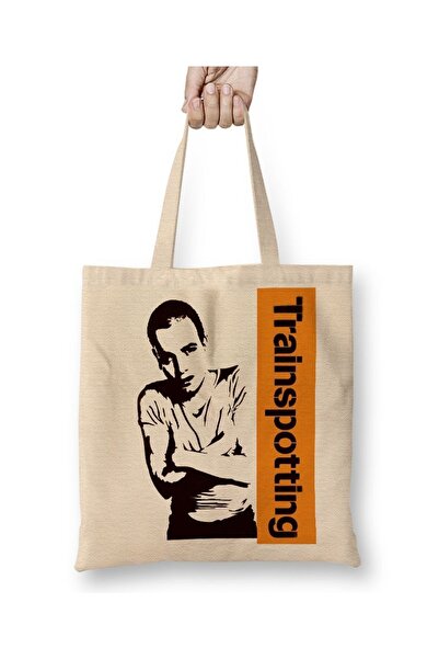 Baskı Dükkanı Trainspotting tkanina Torba duga Sa ručkom