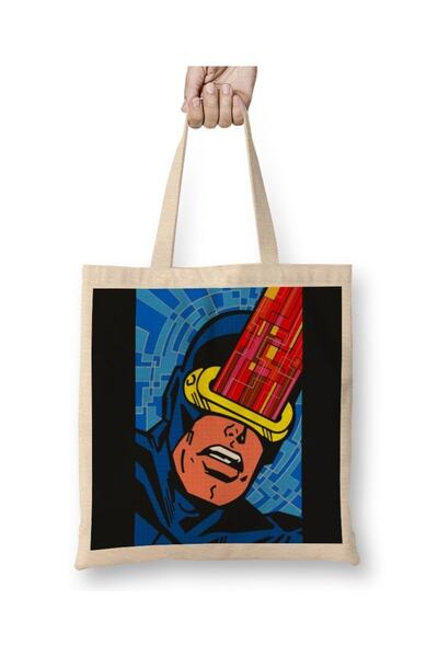 Baskı Dükkanı X Men Vintage Cyclops tkanina Torba duga Sa ručkom