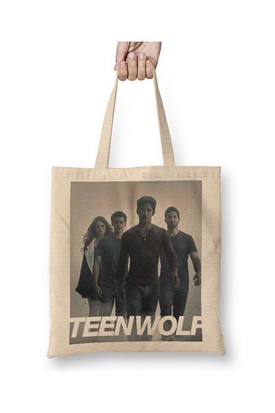 Baskı Dükkanı Υφασμάτινη τσάντα Teen Wolf 2 με μακριά λαβή