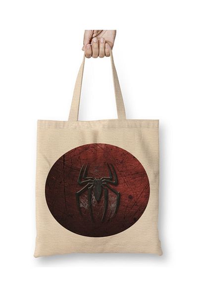 Baskı Dükkanı Υφασμάτινη τσάντα Homem Aranha με μακριά λαβή