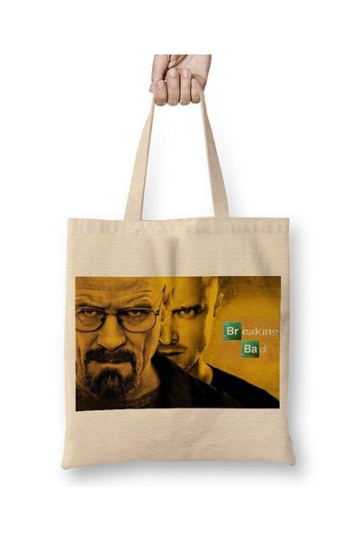 Baskı Dükkanı Breaking Bad Im The One Who Knocks υφασμάτινη τσάντα με μακριά λαβή