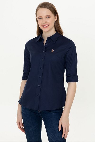 U.S. Polo Assn. Cămașă de damă bleumarin