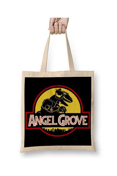 Baskı Dükkanı Angel Grove υφασμάτινη τσάντα με μακριά λαβή