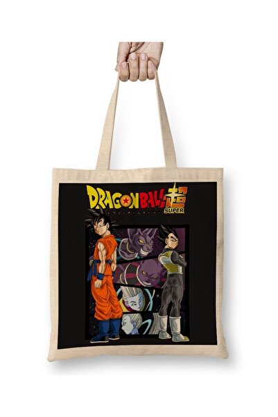 Baskı Dükkanı Dragon Ball Super Goku i Vegeta odeća Torba duga Sa ručkom