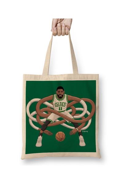 Baskı Dükkanı Gnarly Kyrie Celtics tkanina Torba dugačka Sa ručkom