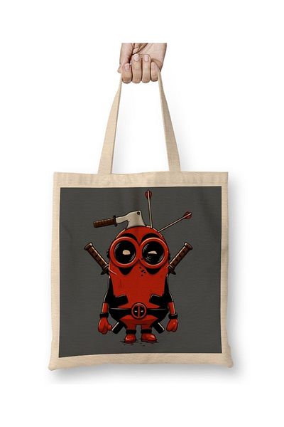 Baskı Dükkanı Minion 01 υφασμάτινη τσάντα με μακριά λαβή