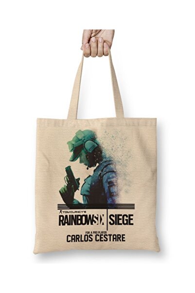 Baskı Dükkanı Ekskluzivna Carlos Cestare Rainbowsix Siege tkanina Torba duga ...