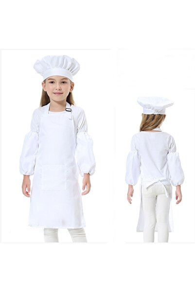 RAY TİCARET Șorț Bucătar Bucătar Bucătar Alb Sorț Bucătar Copii