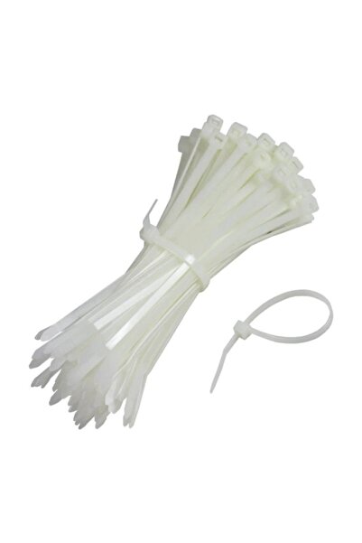 Asenya Plastik Kelepçe 1 Paket 100 Adet Cırt Kelepçe Uzunluk 14cm Kablo Bağı ...